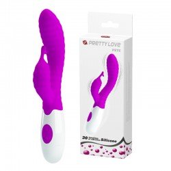 Vibrador con Conejo Estimulador de Clítoris 30 Funciones Pete