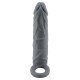 Extensión Para Pene 6 cm. Con Anillo Para Testículos Grey