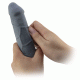 Extensión Para Pene 6 cm. Con Anillo Para Testículos Grey