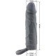 Extensión Para Pene 6 cm. Con Anillo Para Testículos Grey