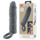 Extensión Para Pene 6 cm. Con Anillo Para Testículos Grey