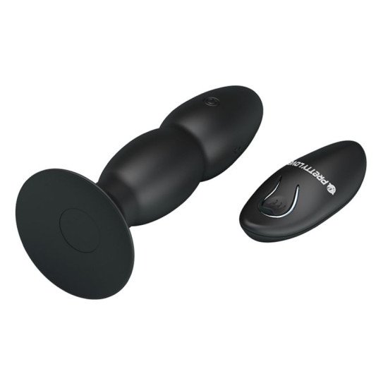 Vibrador Rotador Anal Silicona Recargable
