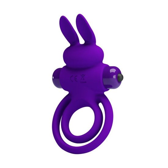 Anillo Doble con Estimulador de Clítoris Bunny Violeta III