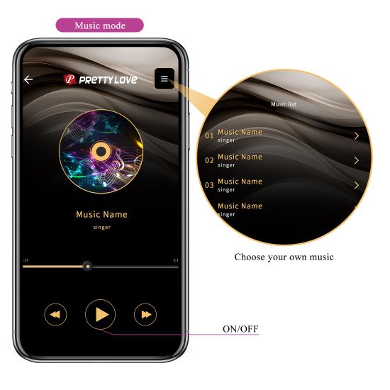 Bala Vibradora con Control Bluetooth Elvira