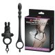 Anillo con Estimulador de Clítoris Bunny con Varita Anal Silicona 10 Funciones