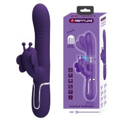 Vibrador con Estimulador de Clitoris Ridgely Purple