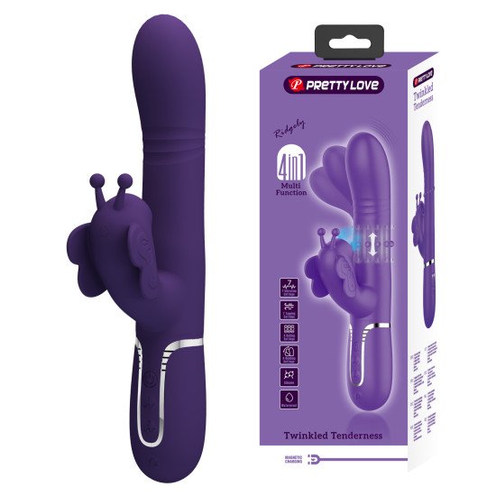 Vibrador con Estimulador de Clitoris Ridgely Purple
