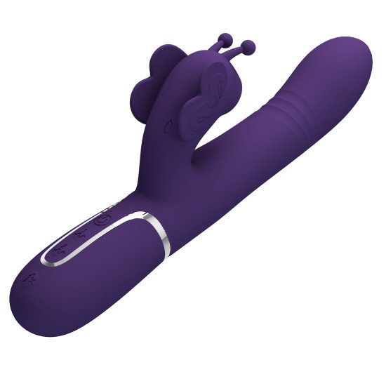 Vibrador con Estimulador de Clitoris Ridgely Purple