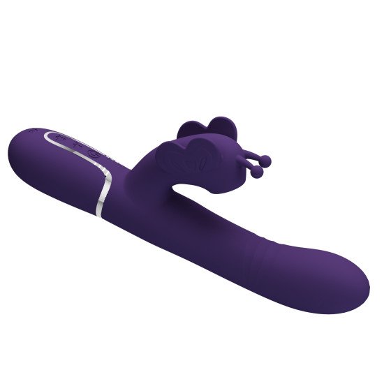 Vibrador con Estimulador de Clitoris Ridgely Purple