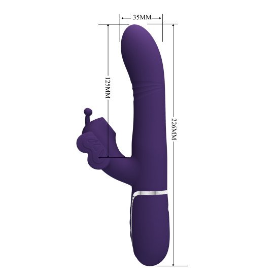 Vibrador con Estimulador de Clitoris Ridgely Purple