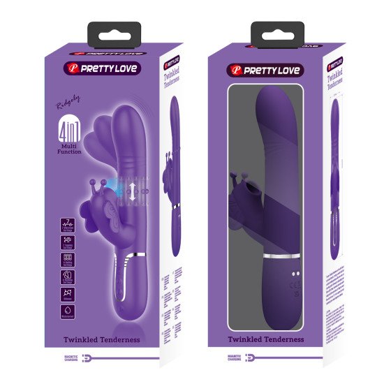 Vibrador con Estimulador de Clitoris Ridgely Purple