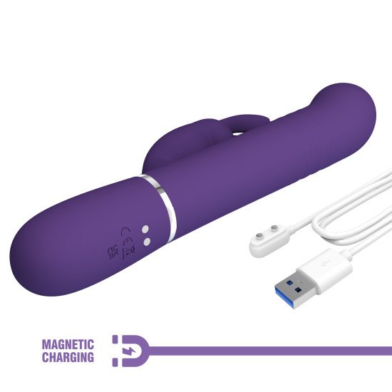 Vibrador Rotativo con Estimulador de Clitoris Coale