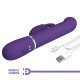 Vibrador Rotativo con Estimulador de Clitoris Coale