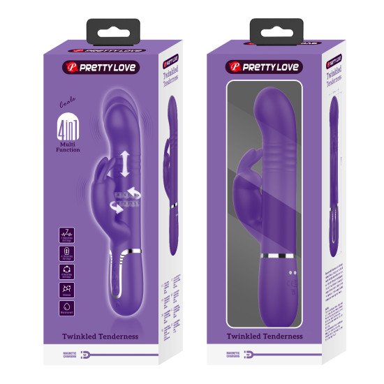 Vibrador Rotativo con Estimulador de Clitoris Coale