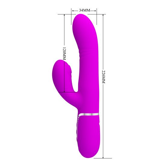 Vibrador Rabbit Rotativo 4 en 1 Mariana