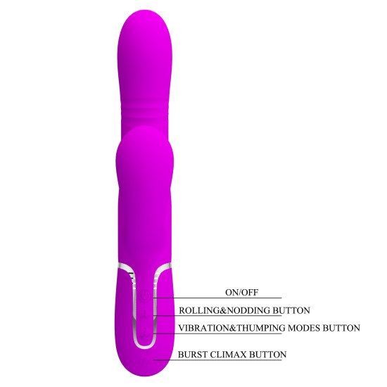 Vibrador Rabbit Rotativo 4 en 1 Mariana