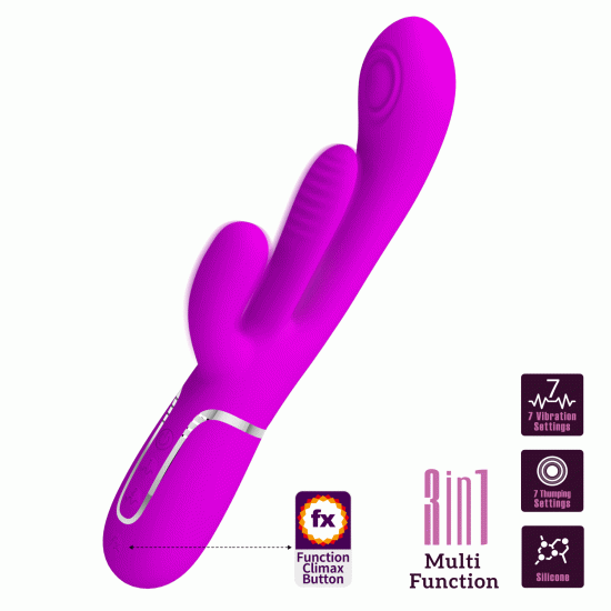 Vibrador con Triple Estimulador Shania