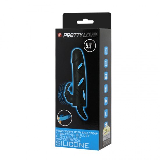Funda Para Pene con Microvibro Pretty Love 5'5