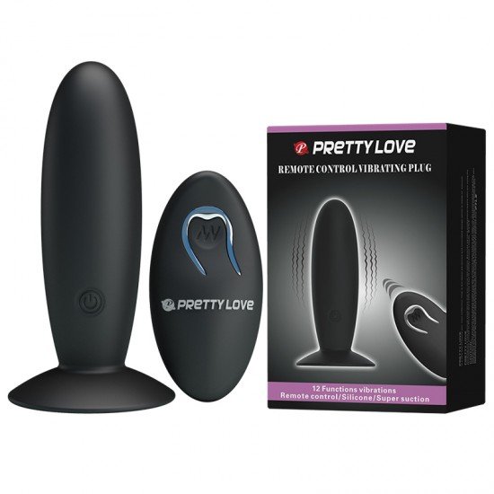 Plug Anal Recargable 12 Funciones Control Remoto Pretty Love
