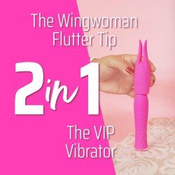 Estimulador de Clítoris 2 en 1 Queen V The VIP & The Wingwoman Slip On