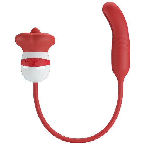 Vibrador Doble Lengua Punto G Clítoris USB Recargable Alyss