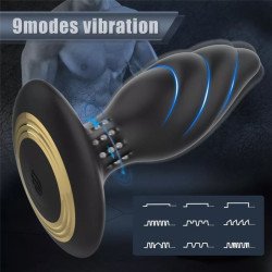 Vibrador Rotador Anal Whirlwind Recargable
