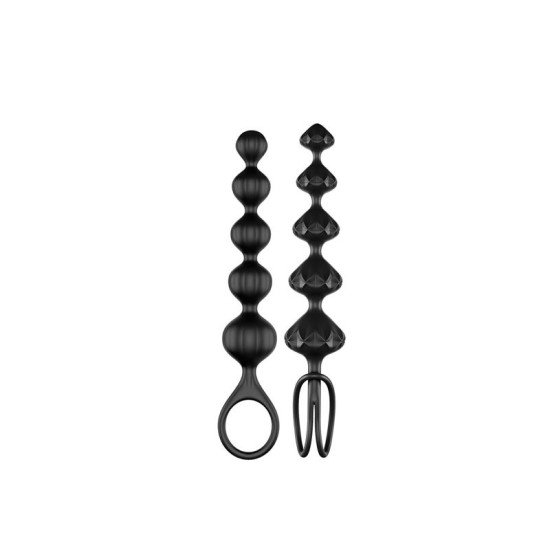 Set Dilatadores Anales Love Beads Set Of 2 Black