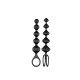 Set Dilatadores Anales Love Beads Set Of 2 Black