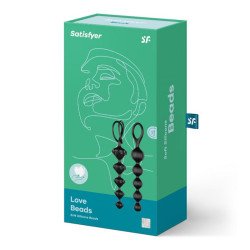 Set Dilatadores Anales Love Beads Set Of 2 Black