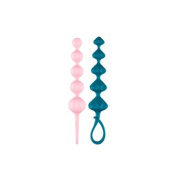 Set Dilatadores Anales Love Beads Set Of 2 Colored