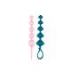 Set Dilatadores Anales Love Beads Set Of 2 Colored