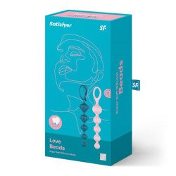 Set Dilatadores Anales Love Beads Set Of 2 Colored