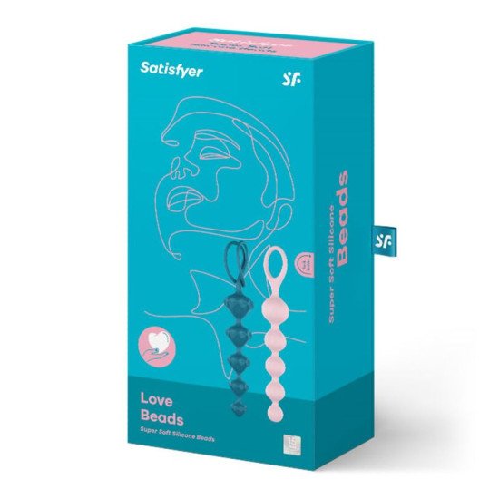 Set Dilatadores Anales Love Beads Set Of 2 Colored