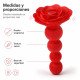 Red Rose Flower Butt Plug