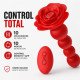 Red Rose Flower Butt Plug