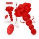 Red Rose Flower Butt Plug