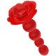 Red Rose Flower Butt Plug