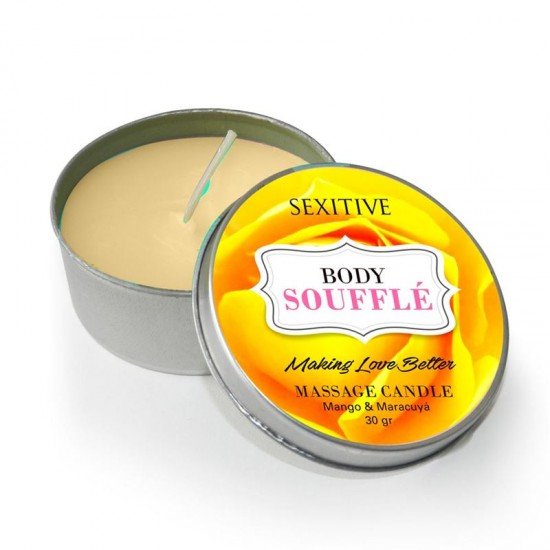 Vela Para Masajes Body Souffle Mango & Maracuya 30 grs.