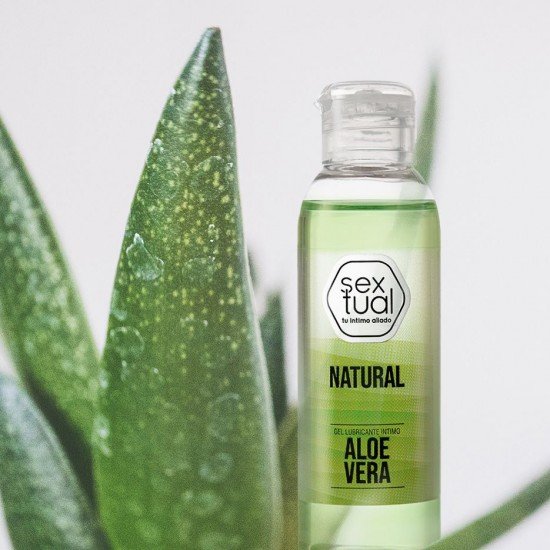 Gel Lubricante Neutro Natural Aloe Vera Sextual 80 ml.