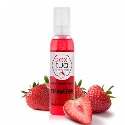 Gel Lubricante Sabor Frutilla Sextual 80 ml.
