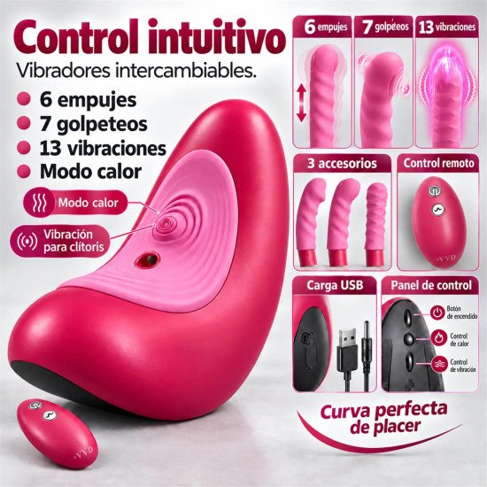 Silla Sexual Con Vibrador Y Control Remoto