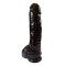 Consolador Realístico con Testículos y Ventosa Bam XL Negro