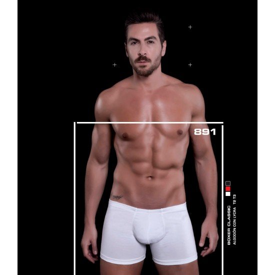 Boxer Classic de Algodón con Lycra