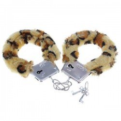 Esposas de Metal con Peluche Leopardo